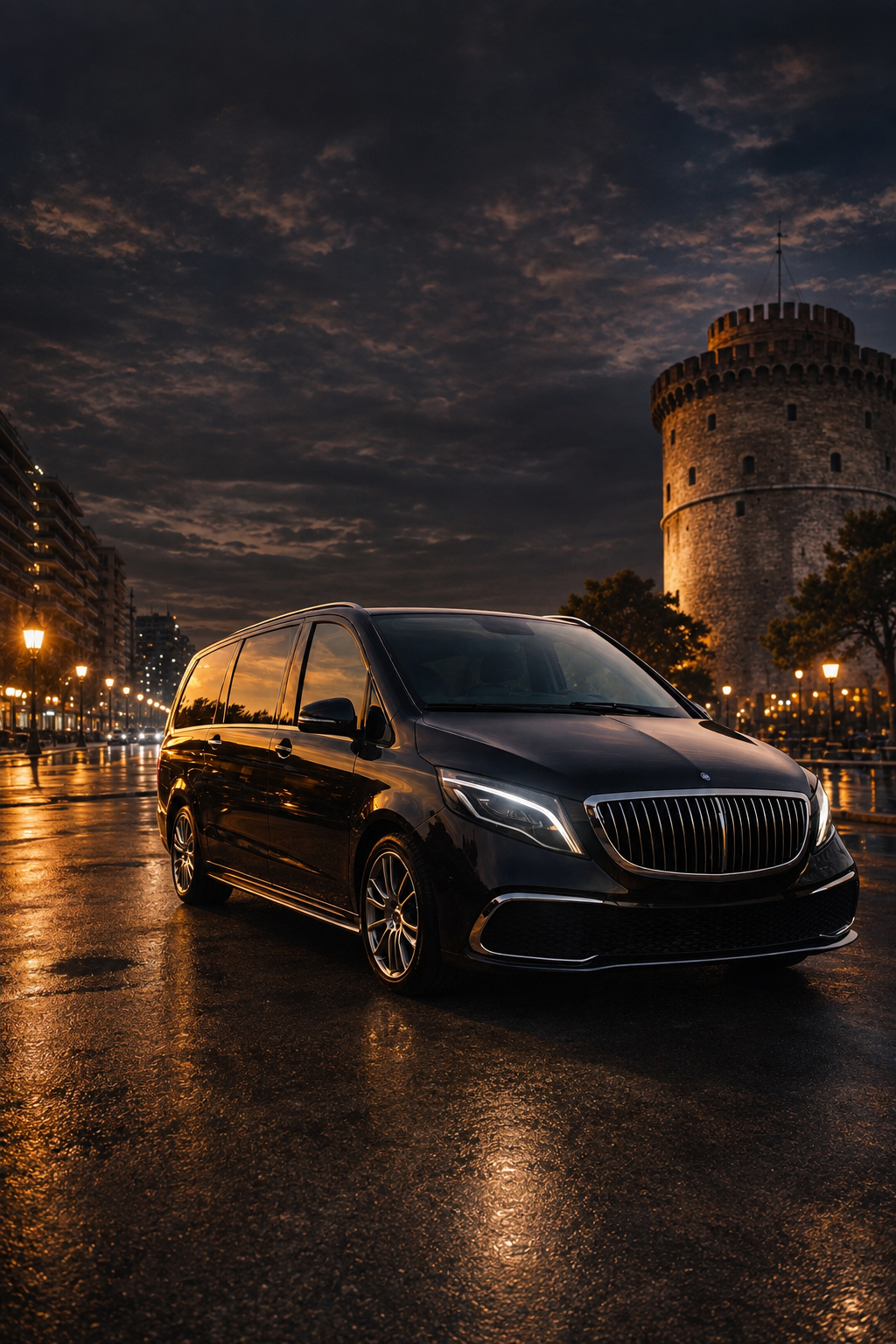 Το VIP van της υπηρεσίας ENSAYAR VIP Transfer στη Θεσσαλονίκη